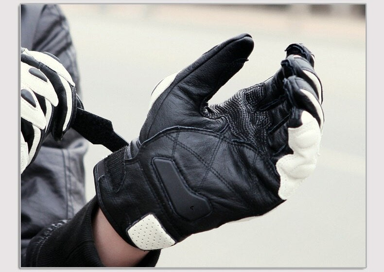 VINNY Motorcycle Gloves Genuine Leather
