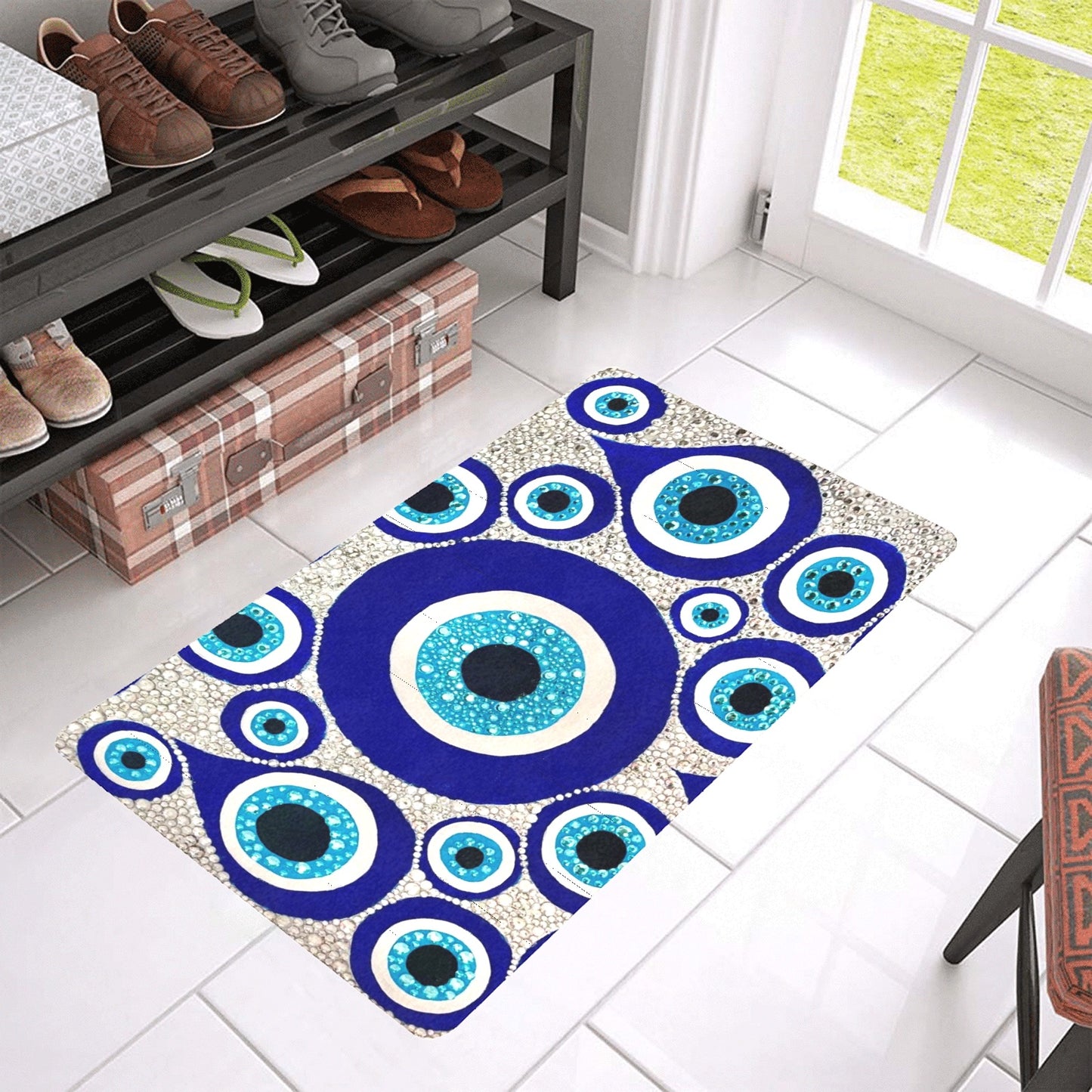 EVIL EYE Doormat 30"x18"(Rubber)(Made In USA)