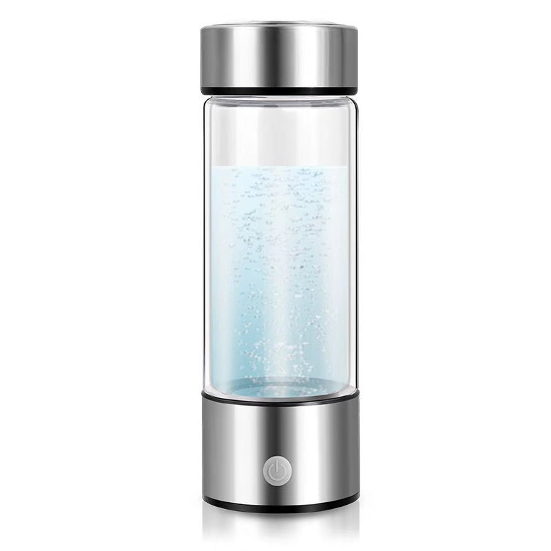 Hydrogen Rich Alkaline Water Ionizer Rechargeable Glass Bottle