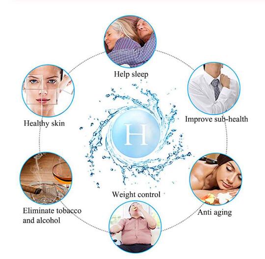 Hydrogen Rich Alkaline Water Ionizer Rechargeable Glass Bottle