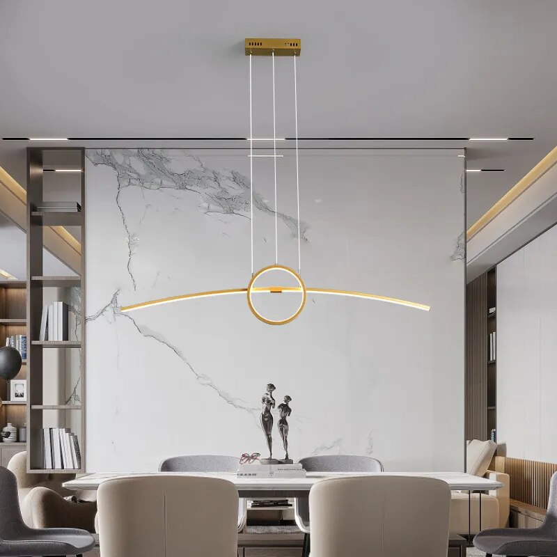 New Modern LED Hanging Pendant Lamp For Dining Room Living Room Kitchen Smart Home Alexa - VEDA AKIRA