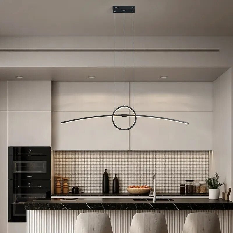 New Modern LED Hanging Pendant Lamp For Dining Room Living Room Kitchen Smart Home Alexa - VEDA AKIRA