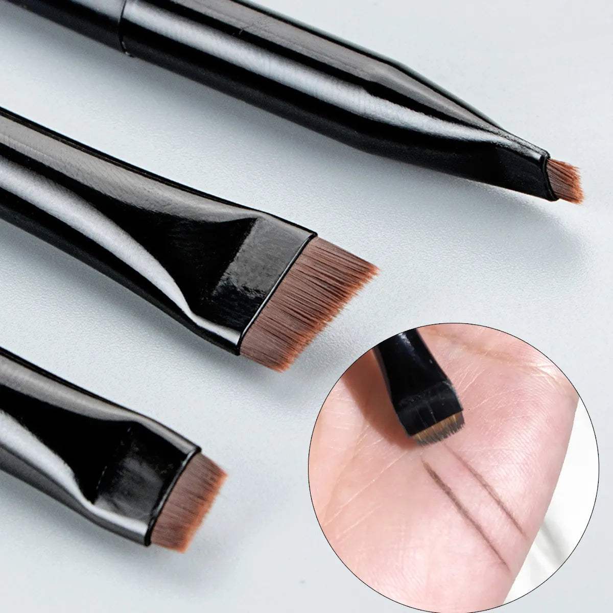 Flat Eyebrow Brush 3pcs/set