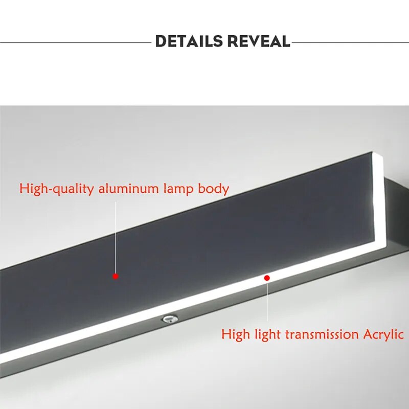 Waterproof outdoor wall lamp LED Long - VEDA AKIRA