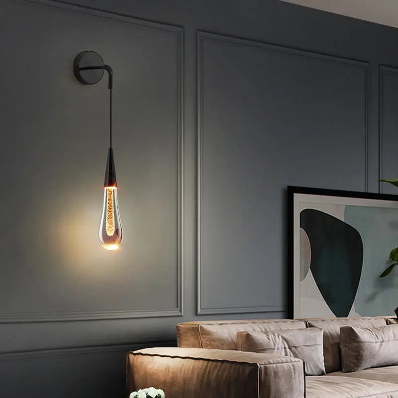 Raindrop Crystal Led Modern Wall Light - VEDA AKIRA