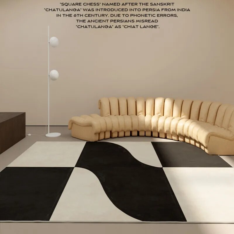 WABI SABI Modern Minimalist Luxury Line Large Area Living Room Carpet - VEDA AKIRA