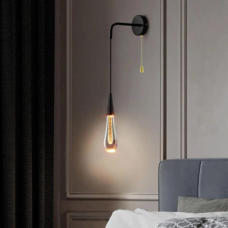 Raindrop Crystal Led Modern Wall Light - VEDA AKIRA