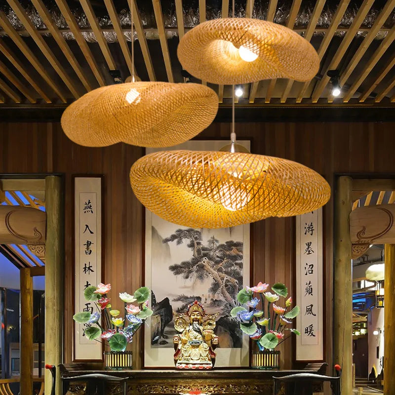 Handcrafted Bamboo Chandelier