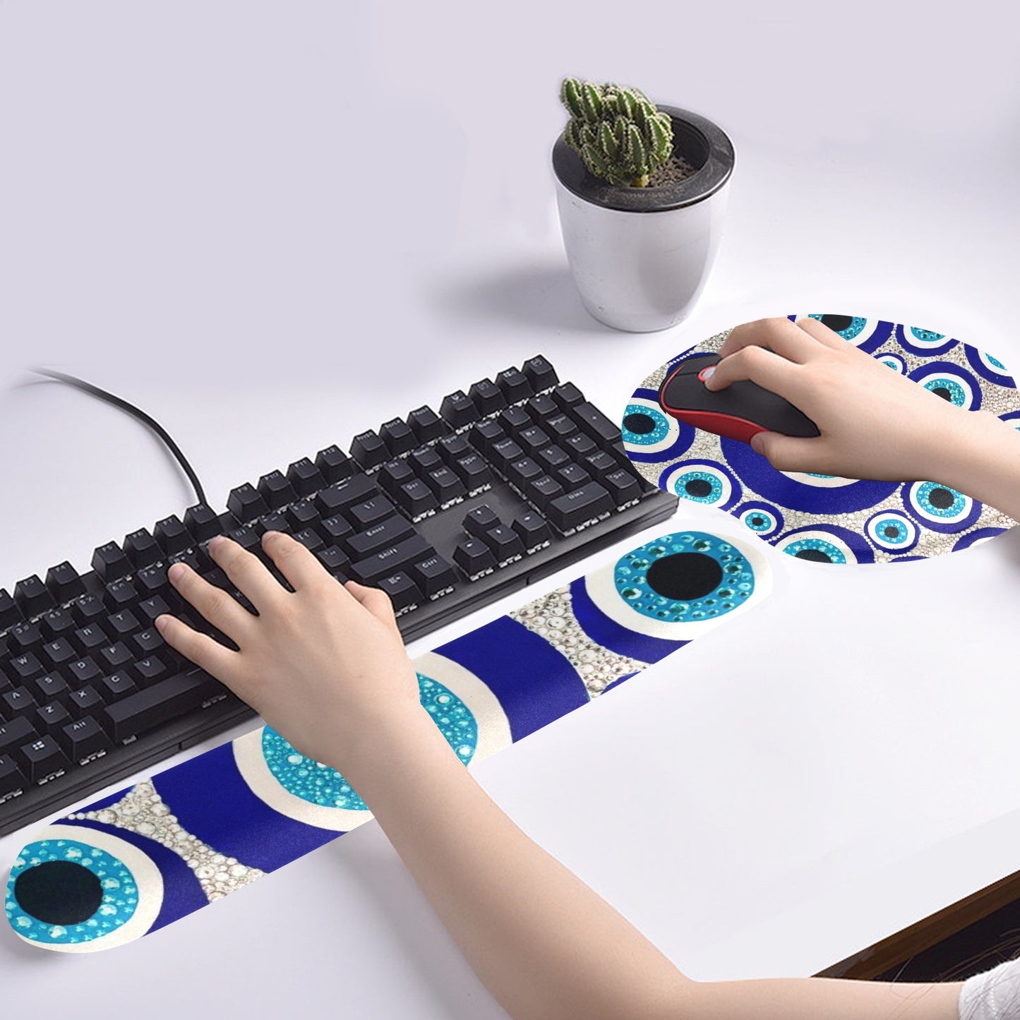 EVIL EYE Mouse Pad and Hand Rest Set